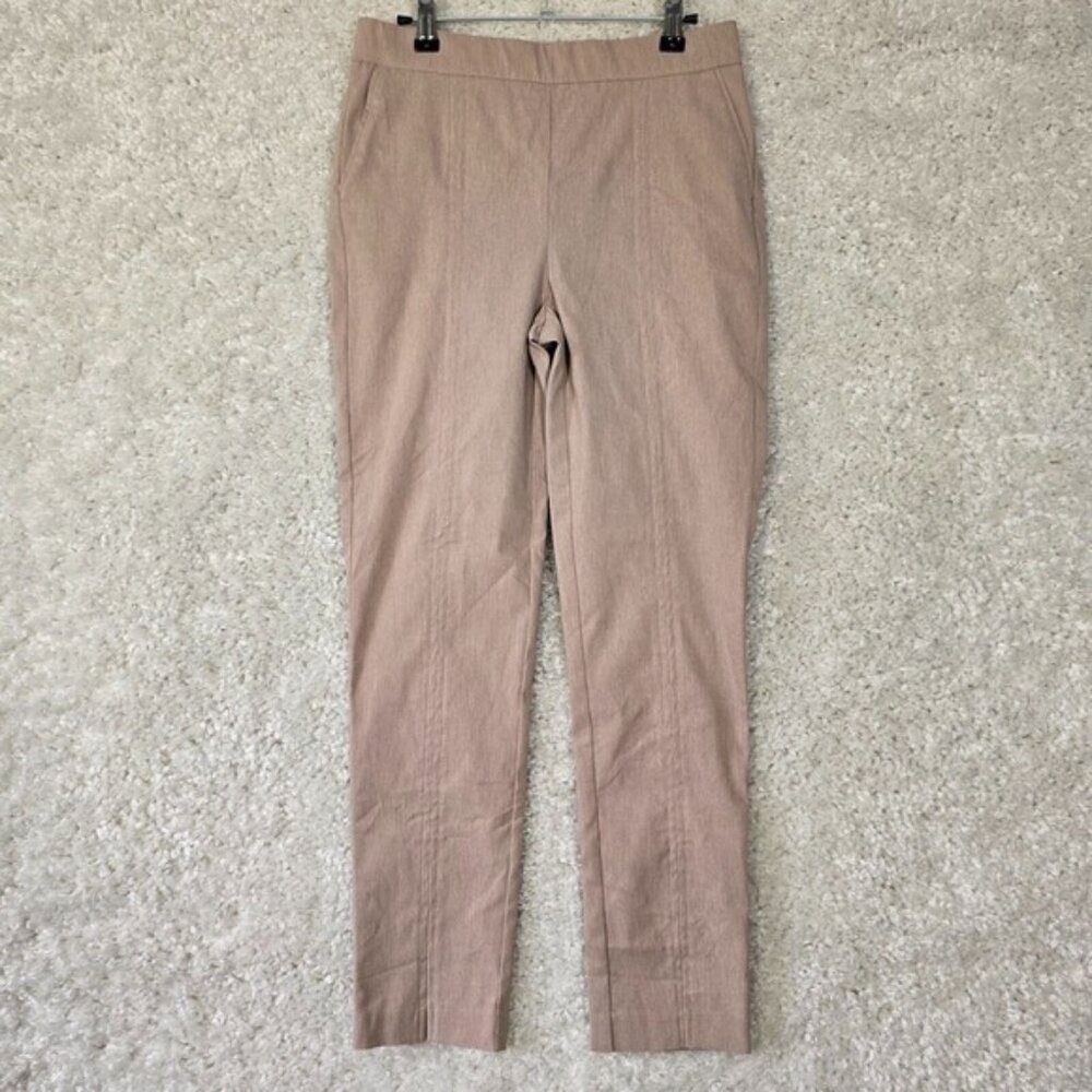 Joseph Ribkoff Pants Womens Size 6 Beige Amelia Crop Tapered Pull On